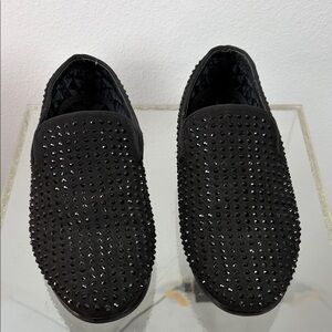 Steve Madden Caviar Mens Black Studded Men's Loafers Size 4